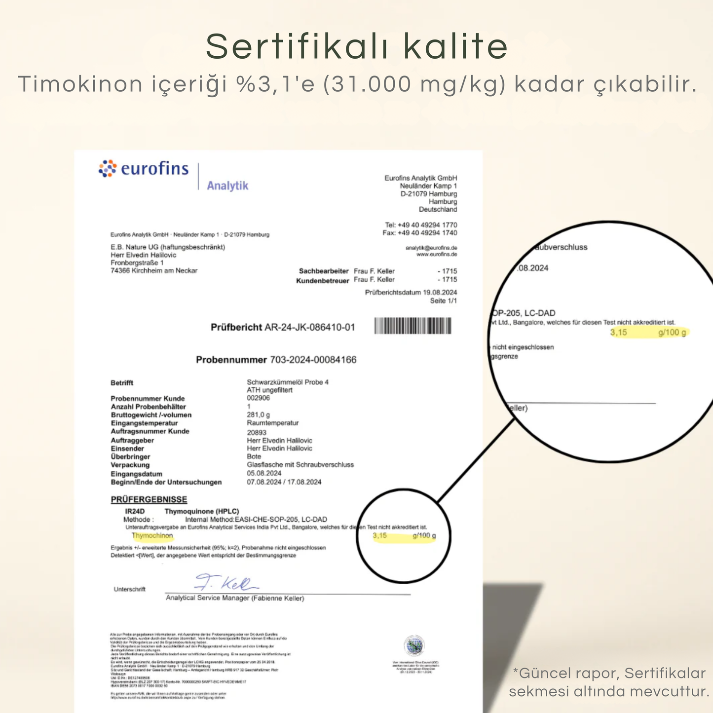 Etiyopya Çörekotu yağı kapsülleri - TQ içeriği +3000